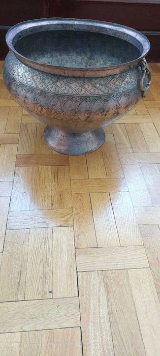 Антикварная Хлебница, медная (Hands made)