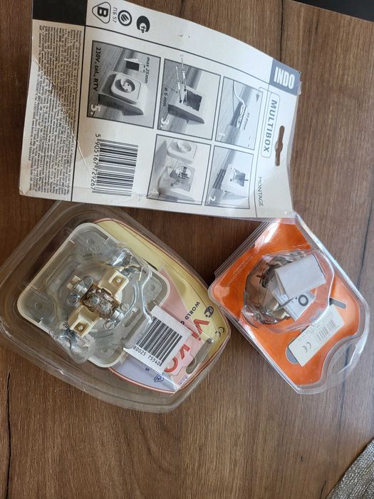 Разетка за кабелна 2бр. Конгакт за над перваз