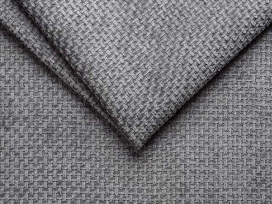 Pat Tapitat de colt Rivo Gri somiera rabatabila si lada de depozitare