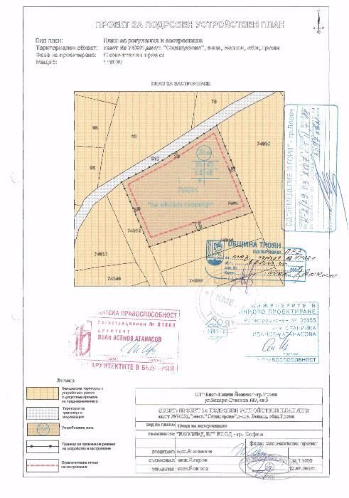 Парцел 3 000 м2 с. Белиш Троян с ПУП