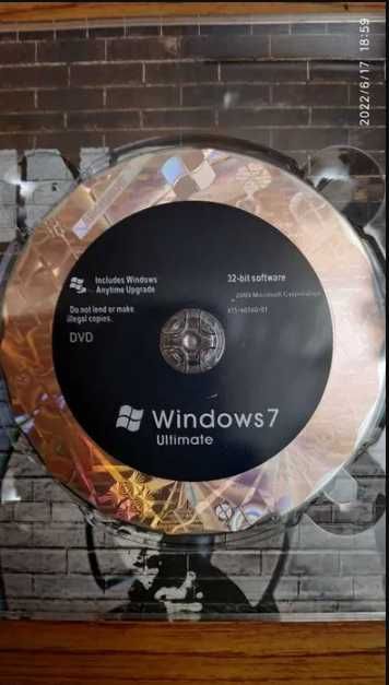 Windows 7 Ultimate 64 bit оригинальный DVD диск