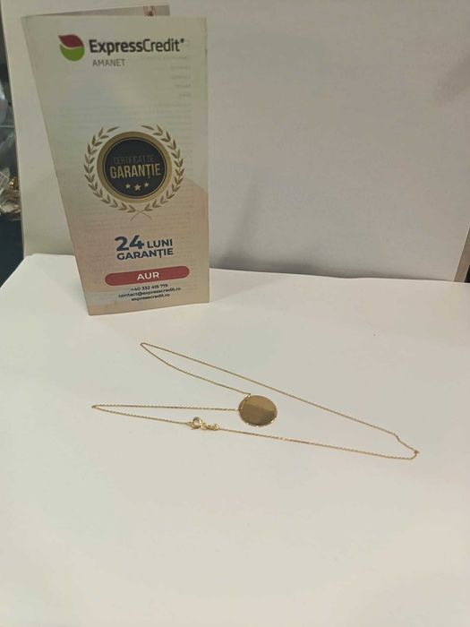 (AG41) Colier aur, 14k b11297.5.42 Certificat de garantie