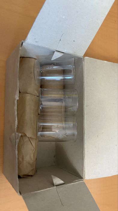 Стъклени руски нови чашки 8 бр.