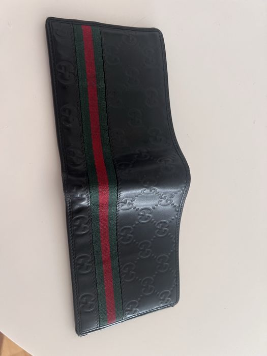 Portofel Gucci Guccissima Leather Web Bifold