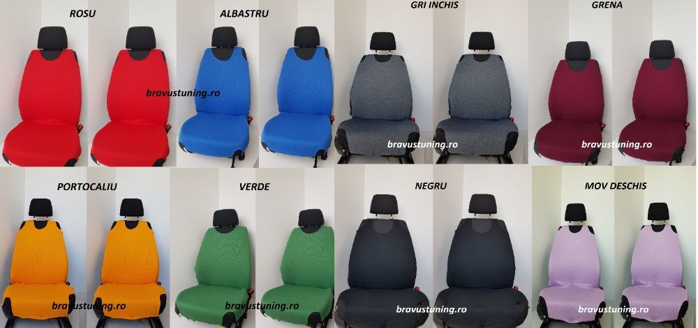 Husa tip maieu din bumbac,diverse culori,fara burete,2 buc/set