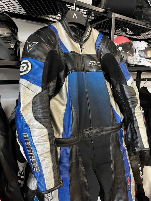 Кожен мото екип DAINESE D-TEC,размер 56-XL ,2 части , протектори