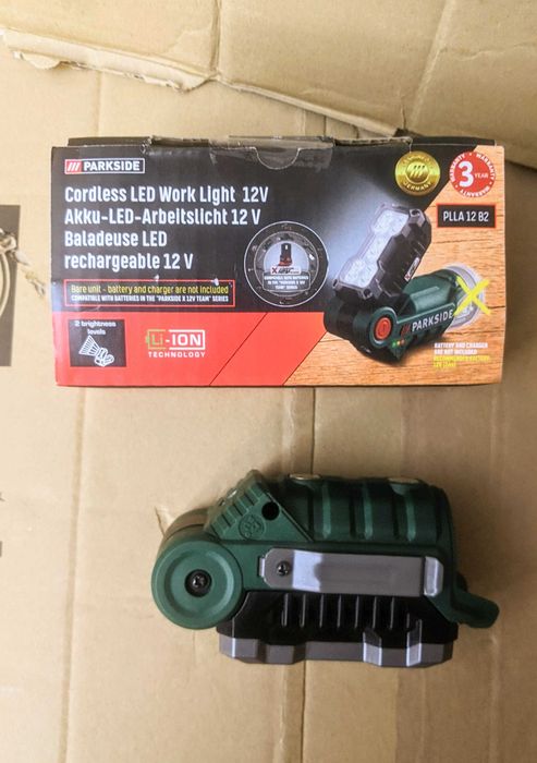 Parkside Прожектор 12V Парксайд Фенер Лампа Осветление Тяло PLLA 12