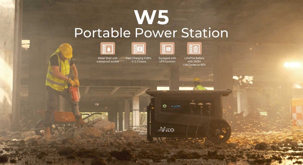 5000W Водоустойчив Генератор за ток без гориво VITO W5 Power Station