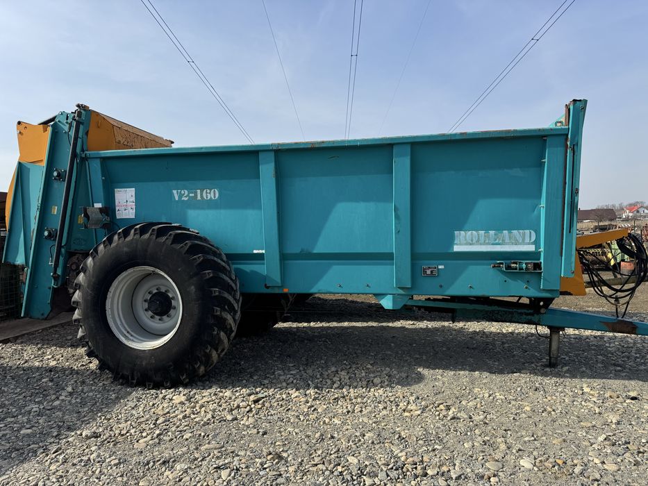 Remorcă pentru împrăștiat gunoi de grajd