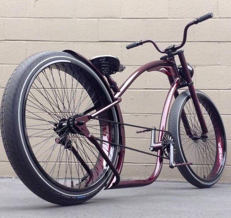 Велосипед, велочоппер, круизер, проект