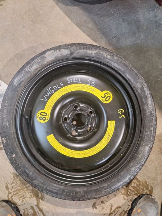 Резервна гума - патерица 18 цола 5х112 Vw Golf / Фолксваген Голф
