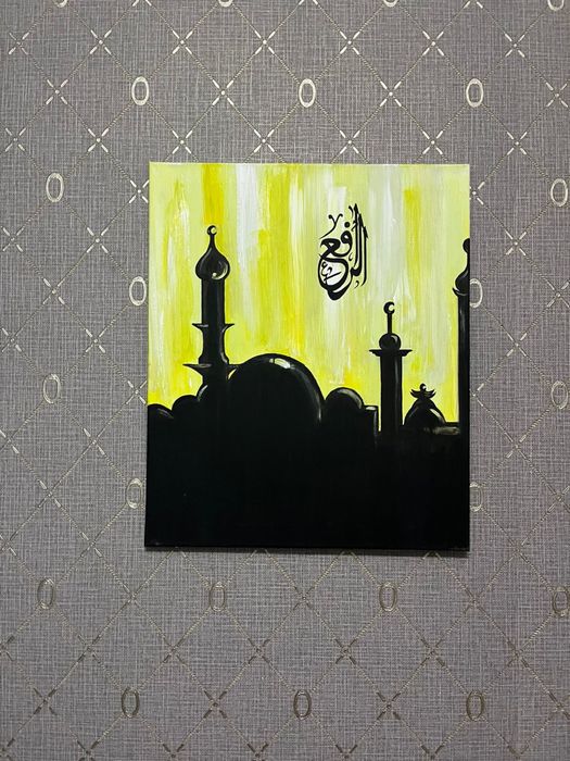 Картина с мечетью