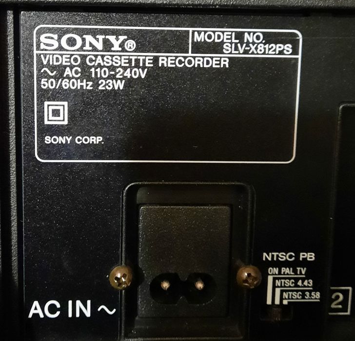 Видео VHS Sony записващо