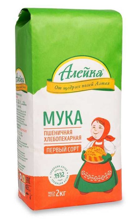 Мука Алейка 2,5,10,25 кг.