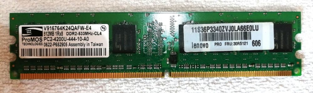 Placuta de RAM ProMos, pt. PC/calculator/desktop, DDR2, 512MB, 533Mhz