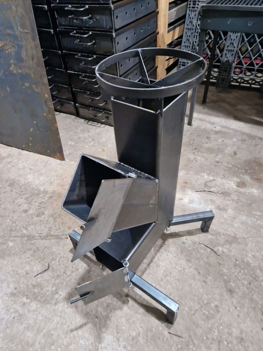 Soba rachetă 150x150x5 pentru gătit în aer liber