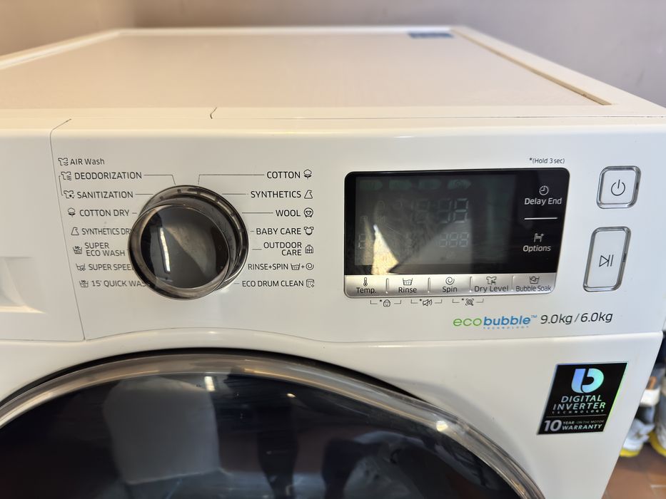 Пералня със сушилня Samsung WD90J6410AW/LE
