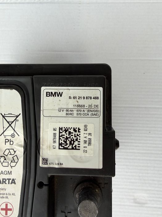 Акумулатор 50ah ОРИГИНАЛЕН BMW БМВ 9878488