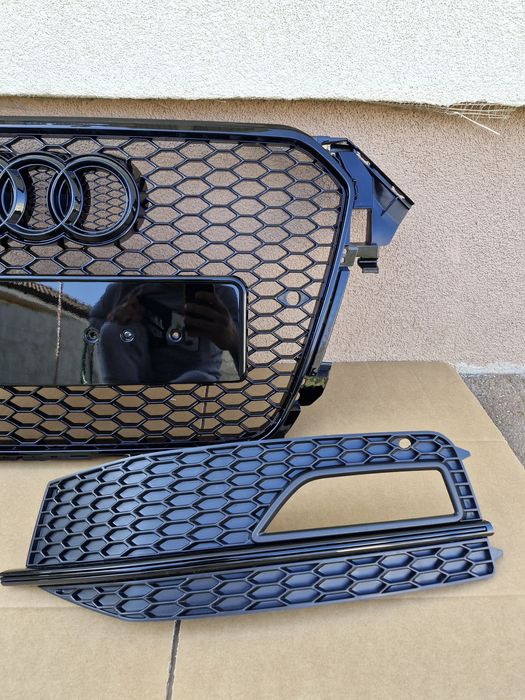 Grila grile proiector Audi A4 B8 S-line facelift 2012-2015 RS LOOK