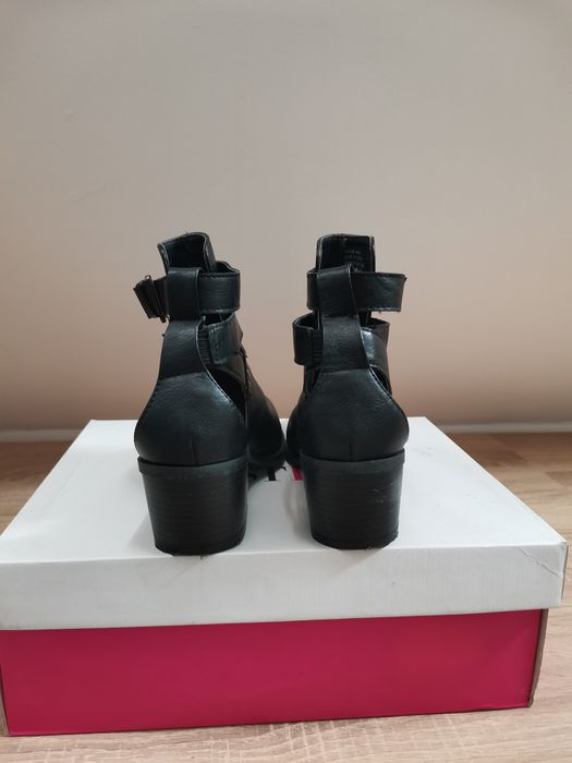 Just fab About You черни кожени боти