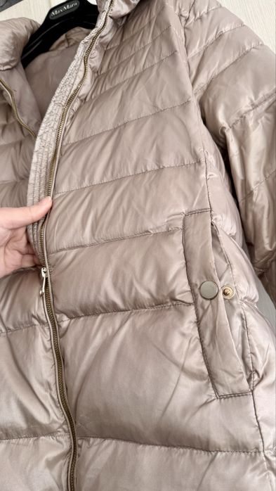 Geacă matlasată auriu/rose ușoară și călduroasă