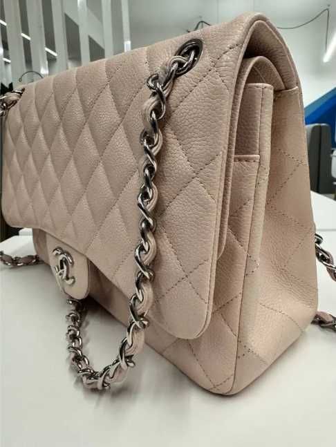 Geanta Chanel din piele Roz Timeless / Poseta