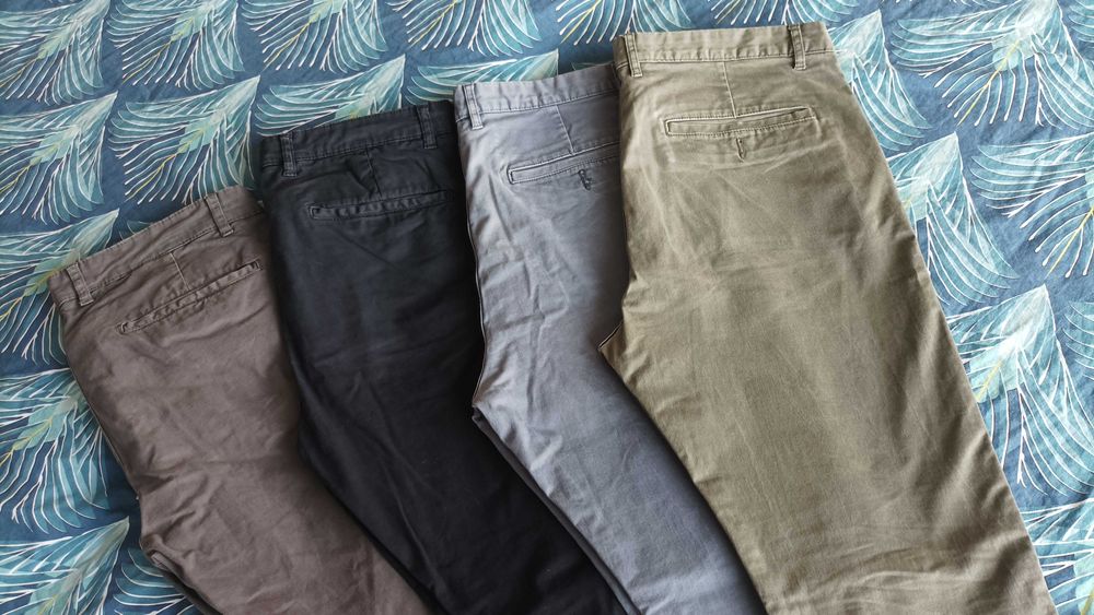 Мъжки памучни панталони ZARA и H&M