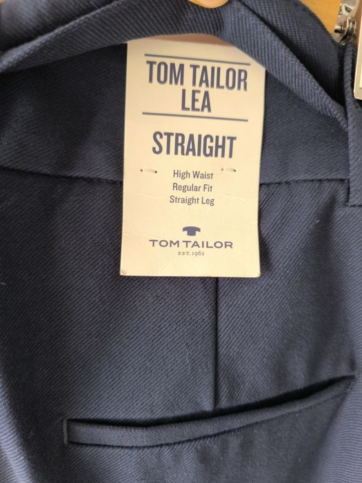 Pantaloni NOI eleganți bleumarin Tom Tailor 36/38