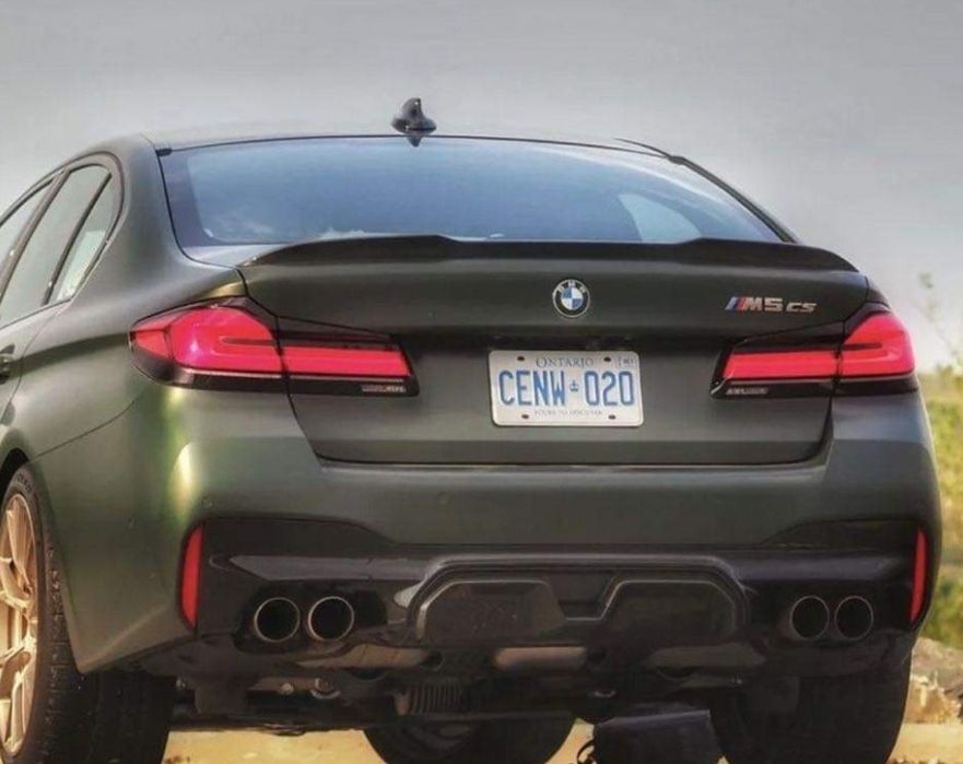 Eleron portbagaj lip spoiler BMW Seria 5 G30 F90 M5 CS negru lucios