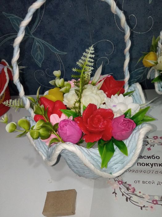 Букеты из ароматного мыла