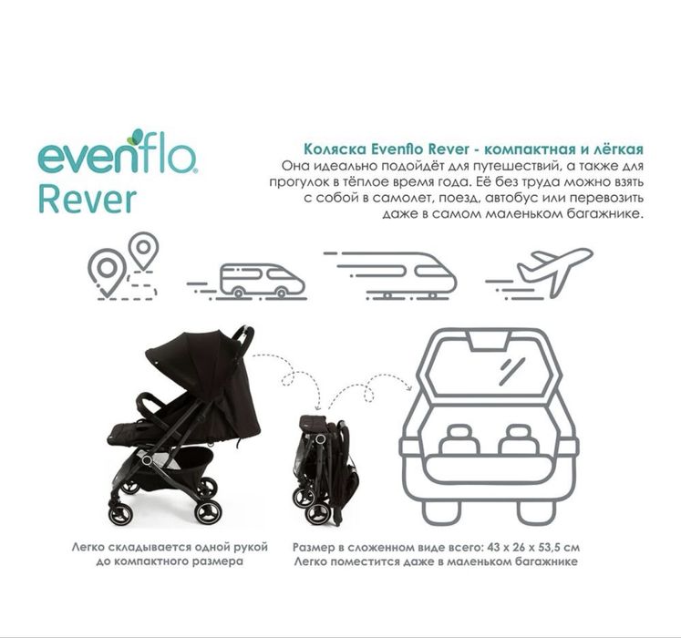 Продам коляску Evenflo