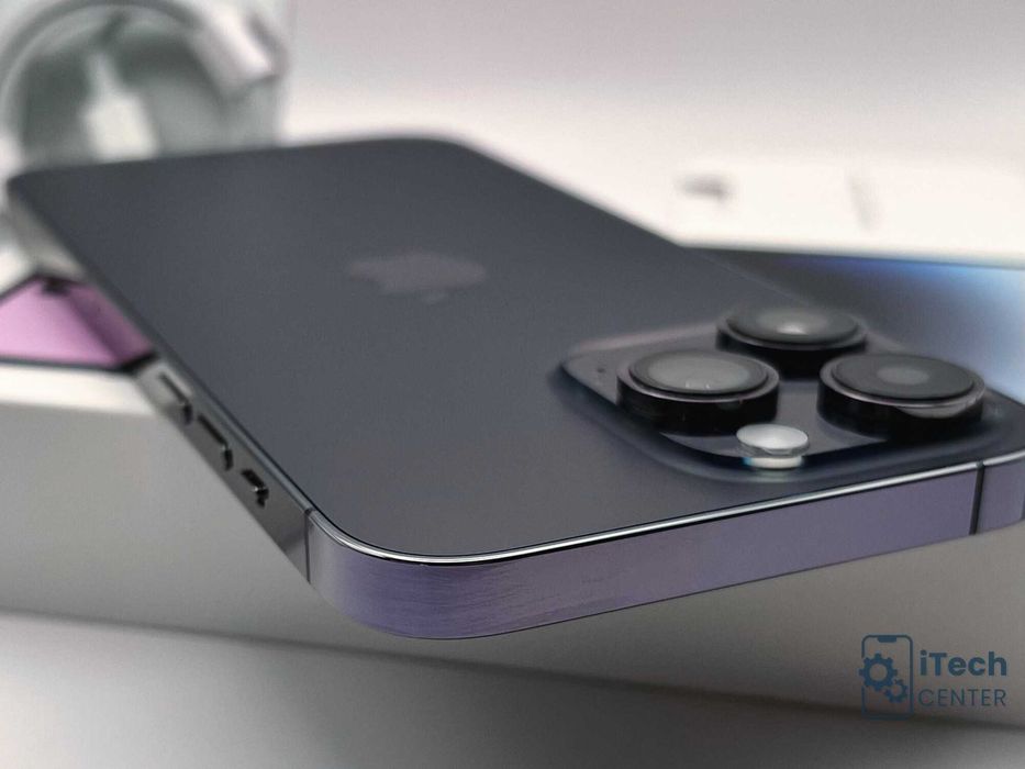 iPhone 14 Pro MAX, 128GB, Purple, 100% батерия, ОТЛИЧЕН, ГАРАНЦИЯ!