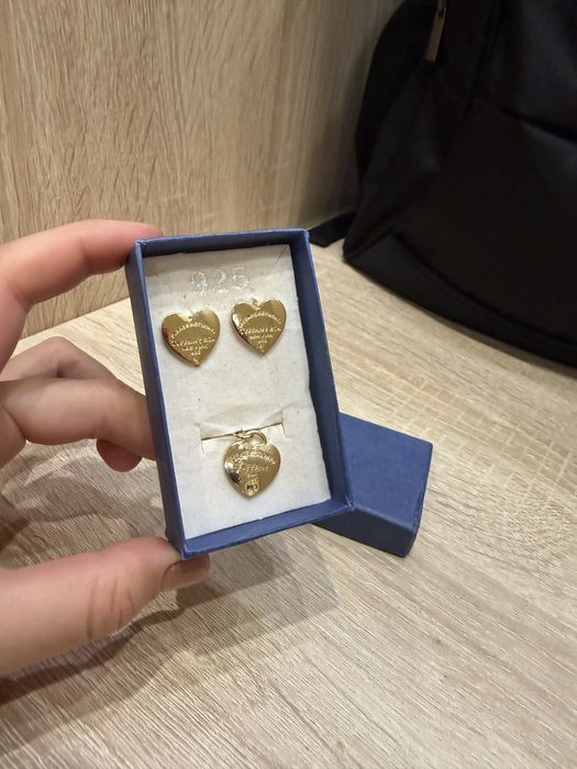 Комплект серьги с браслетом