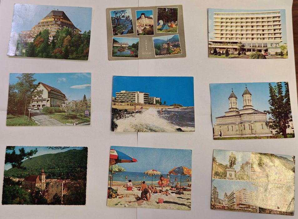 LOT 26 Vederi Vechi / Cărți Poștale RPR - RSR (1957-1988) + Timbre