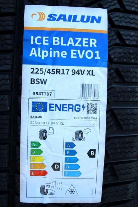 Anvelope iarna noi 225/45R17 94V, XL, Sailun