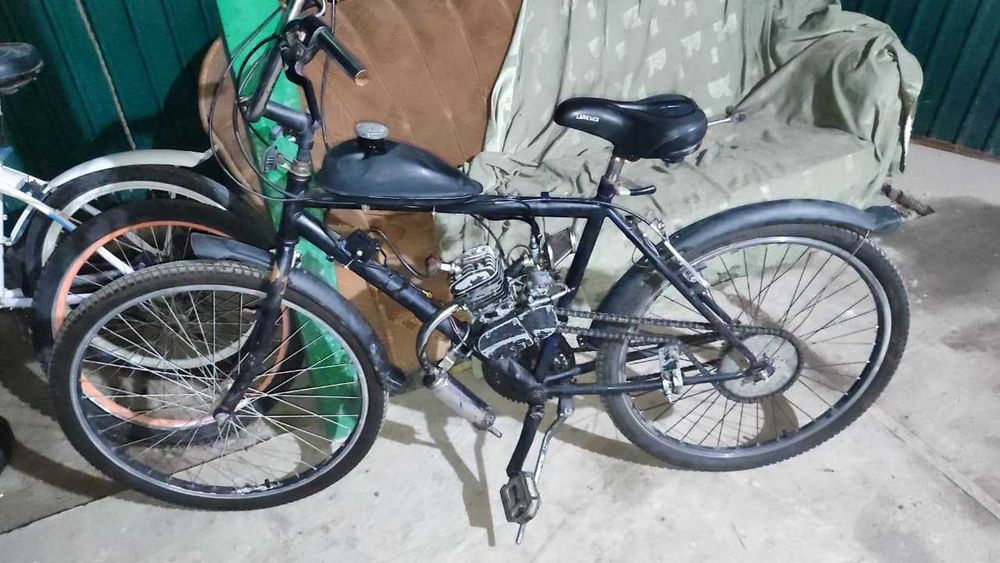 веломопед на ходу