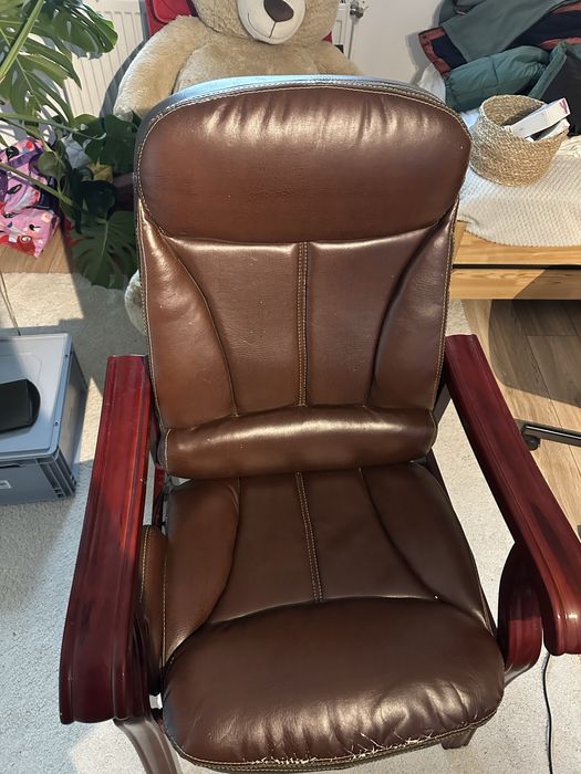 Scaun vizitator piele ecologica