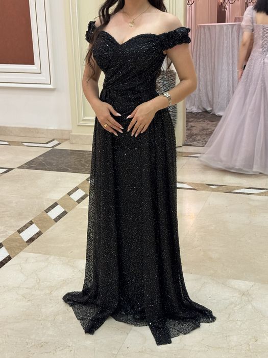 Вечернее черное платье на выпускной!!!