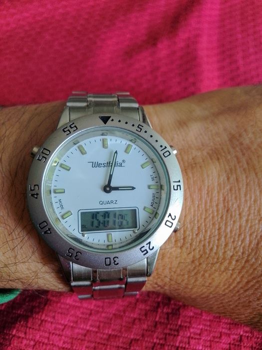 Westfalia Ceas Quartz Analog+ Digital Mecanism Japonez NOU Nefolosit