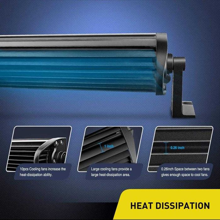 Bara LED 240w BLACK Premium curbata/dreapta 2ani garantie