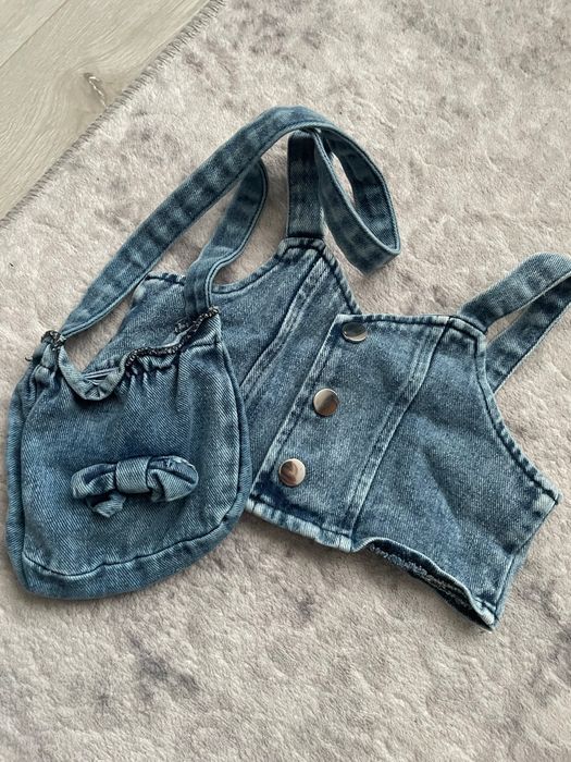 Детски комплект - елек и чанта