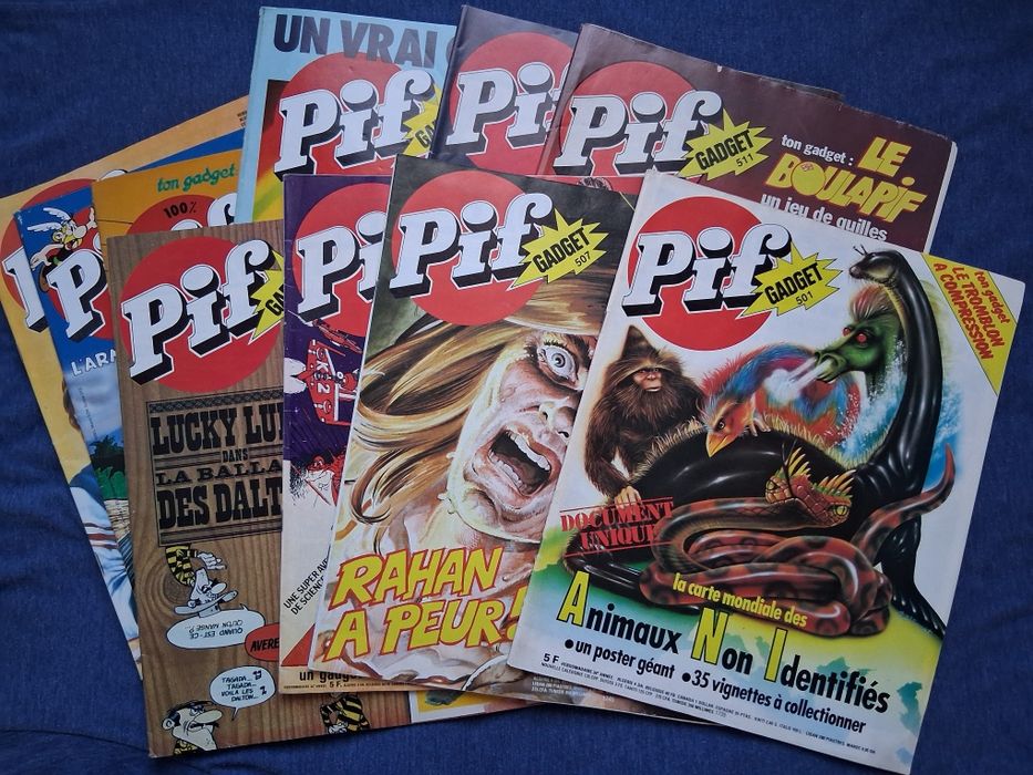 ЛОТ Стари Френски Списания Pif Gadjet / 1978 - 1980 год.