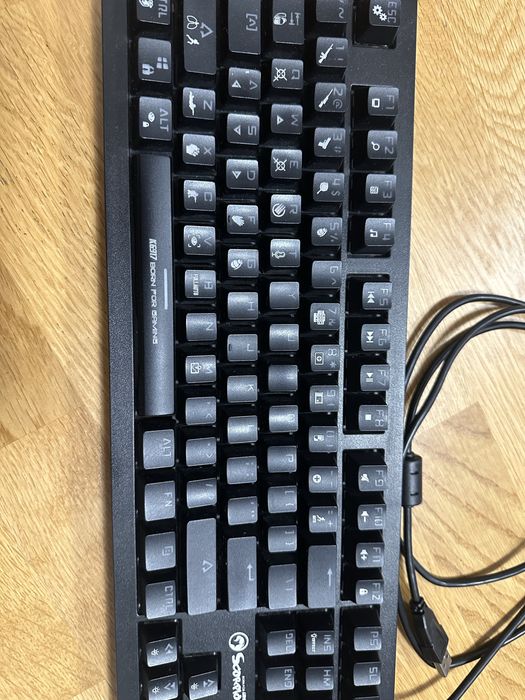 Tastatura Gaming Marvo KG917, Switch-uri albastre, Iluminare RGB