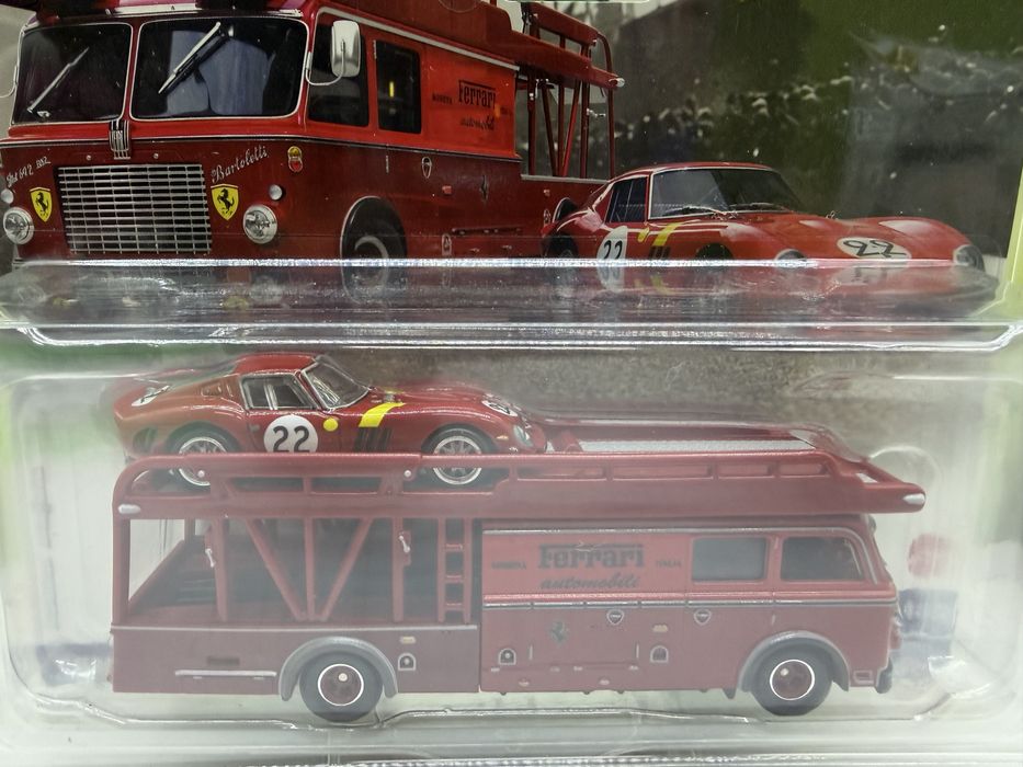 Hot Wheels premium Team Transport Ferrari 250GTO Fiat 642 RN2 macheta