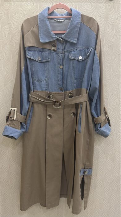 Тренч женские джинсовый плащ