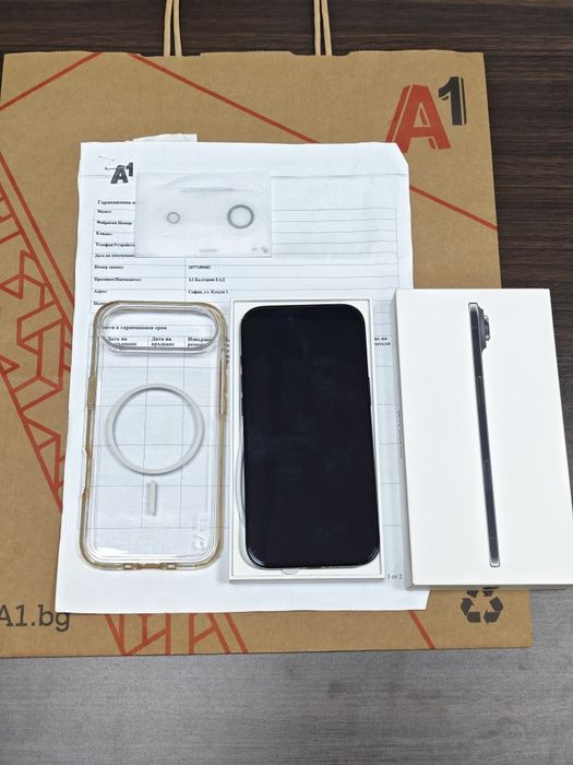 КАТО НОВ 256GB iPhone 17 Air 5G Гаранция А1 2028г. Space Black | Черен