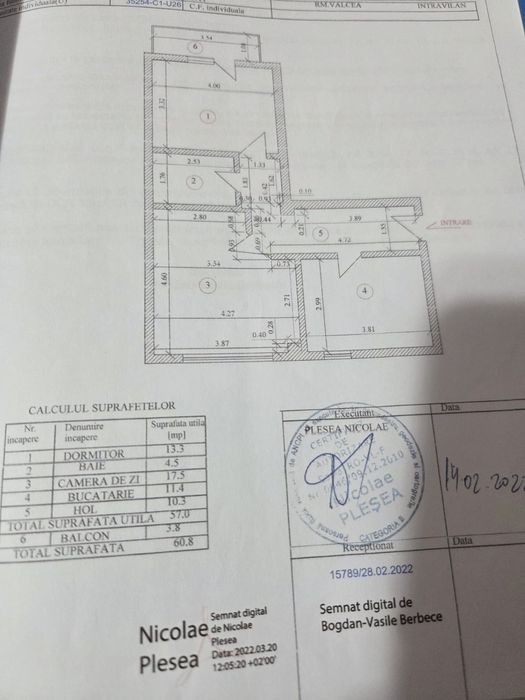 Vând apartament cu 2 camere strada Matache Temelie,et4/4