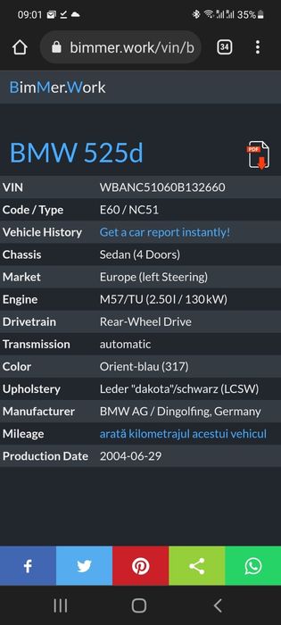BMW 525,E60, 177HP, 2004