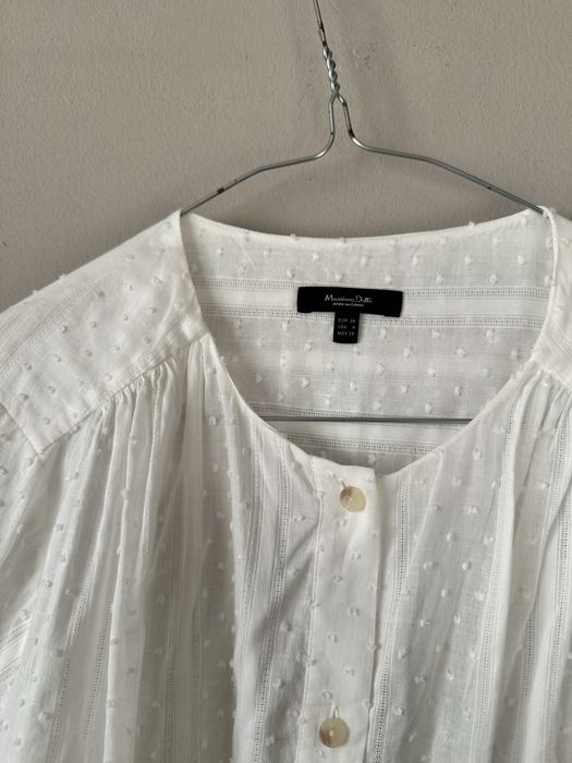 стилна бяла риза Massimo Dutti . 100 процента памук