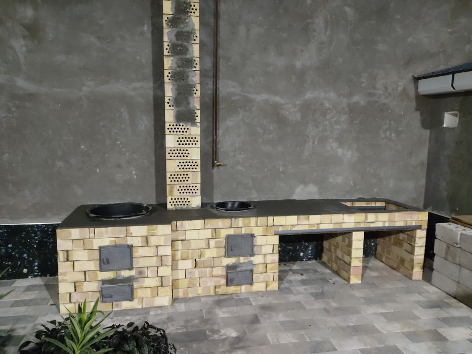 Учок козон, тандир, мангал, хархил печка камин курамиз